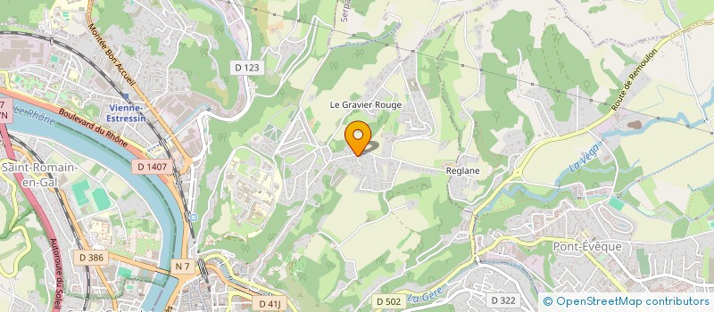 localisation de l'entreprise MONSIEUR PATRICE ROCHAIS  VIENNE