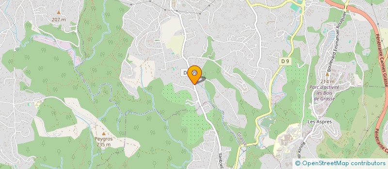 localisation de l'entreprise MONSIEUR PATRICE ROUSSEAU  GRASSE