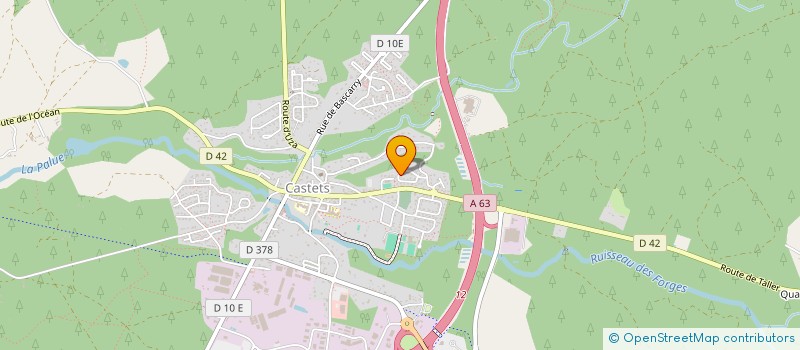 localisation de l'entreprise MONSIEUR PATRICE ROZIER  CASTETS