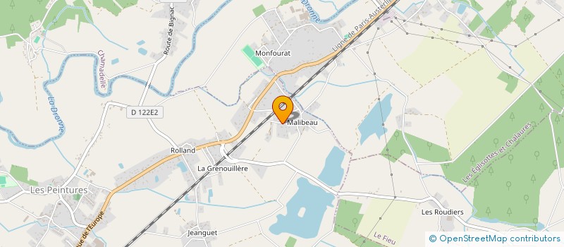 localisation de l'entreprise MONSIEUR PATRICE SABOURIN  LES PEINTURES