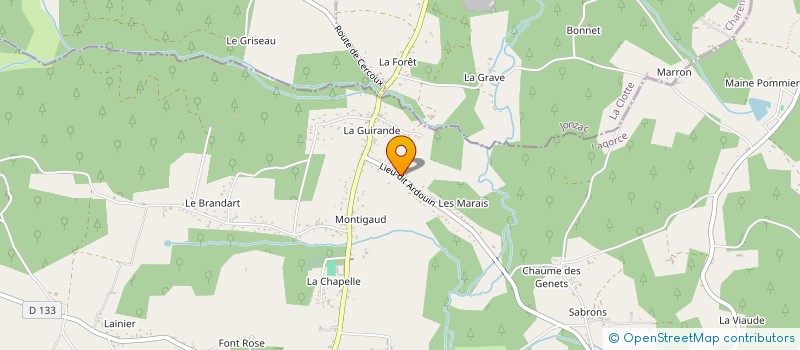 localisation de l'entreprise MONSIEUR PATRICE SALLAUD à LAGORCE