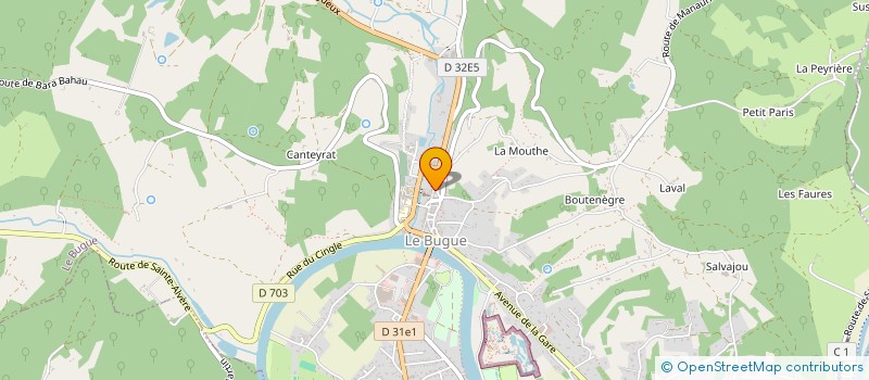 localisation de l'entreprise MONSIEUR PATRICE SALLES  LE BUGUE