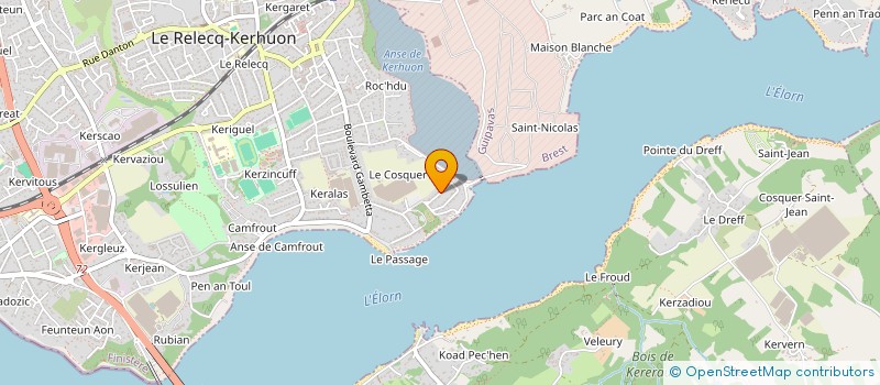 localisation de l'entreprise MONSIEUR PATRICE SIMON  LE RELECQ-KERHUON