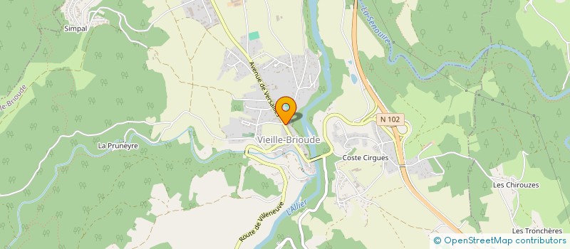 localisation de l'entreprise MONSIEUR PATRICE SIMONIN  PONT-DU-CHATEAU