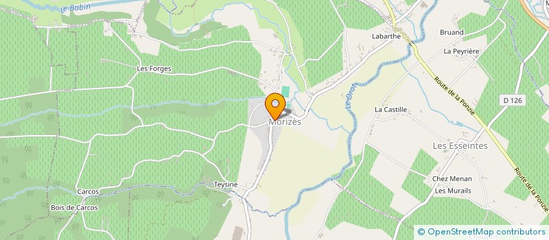 localisation de l'entreprise MONSIEUR PATRICE SIMONNET  BOURDELLES