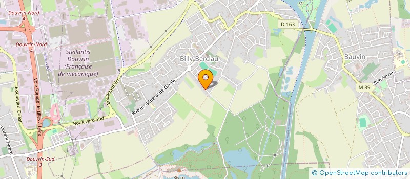 localisation de l'entreprise MONSIEUR PATRICE SOBIERAJ  BILLY-BERCLAU