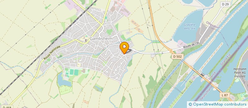 localisation de l'entreprise MONSIEUR PATRICE STAHN  GAMBSHEIM