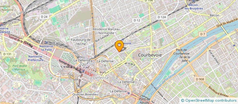 localisation de l'entreprise MONSIEUR PATRICE SYLVESTRE à COURBEVOIE