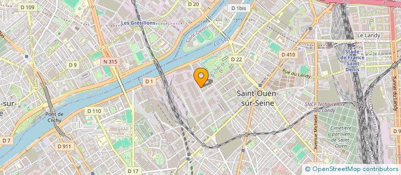 localisation de l'entreprise MONSIEUR PATRICE TCHAHA HAPPI  SAINT-OUEN-SUR-SEINE