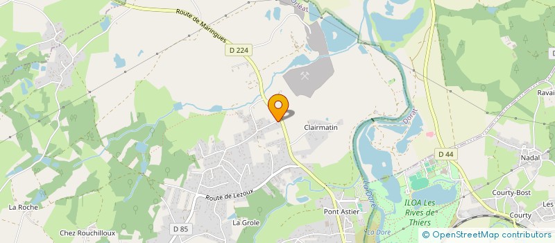 localisation de l'entreprise MONSIEUR PATRICE THEALLIER  ORLEAT