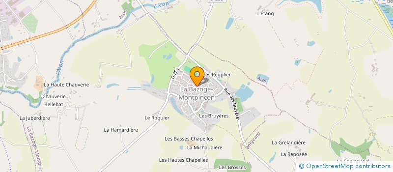 localisation de l'entreprise MONSIEUR PATRICE THEBAUT  LA BAZOGE-MONTPINCON