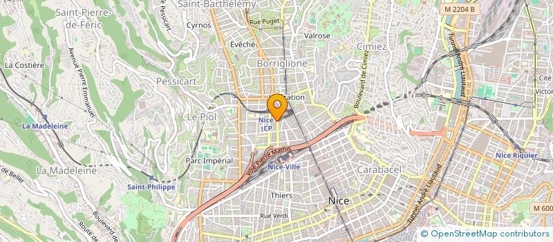 localisation de l'entreprise MONSIEUR PATRICE TILLIE à NICE