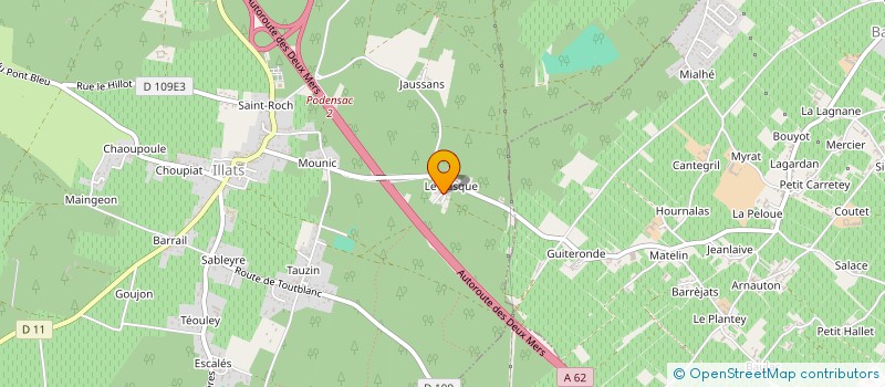 localisation de l'entreprise MONSIEUR PATRICE TISSANDIER  ILLATS