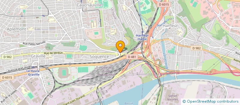 localisation de l'entreprise MONSIEUR PATRICE TONERIE à LE HAVRE