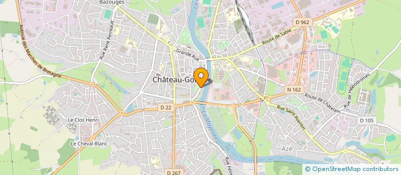 localisation de l'entreprise MONSIEUR PATRICE TONNELIER à CHATEAU-GONTIER-SUR-MAYENNE