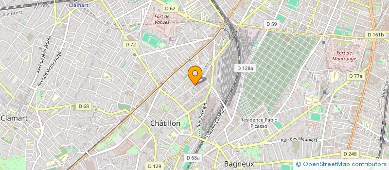 localisation de l'entreprise MONSIEUR PATRICE TOTIER  CHATILLON