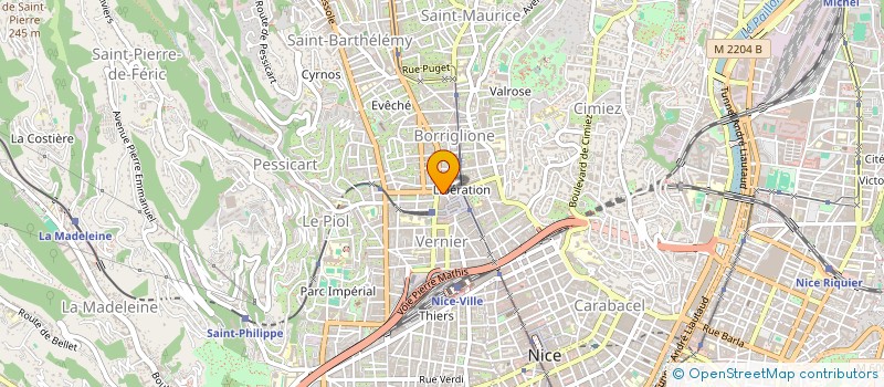 localisation de l'entreprise MONSIEUR PATRICE TUAILLON à NICE