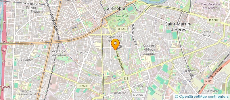 localisation de l'entreprise MONSIEUR PATRICE UBAUD  GRENOBLE