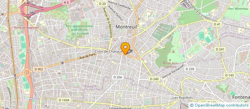 localisation de l'entreprise MONSIEUR PATRICE VALOTA à MONTREUIL