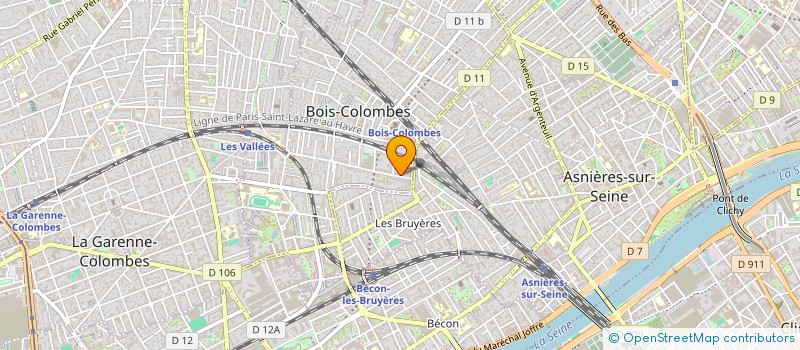 localisation de l'entreprise MONSIEUR PATRICE VANDOORSELAERE à BOIS-COLOMBES