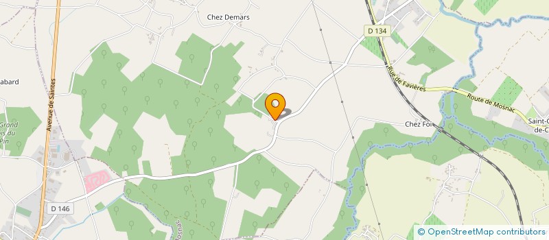 localisation de l'entreprise MONSIEUR PATRICE VANLERBERGHE  MOSNAC