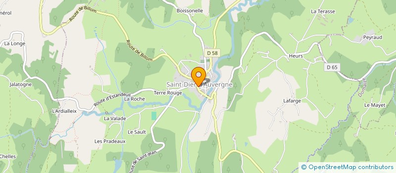localisation de l'entreprise MONSIEUR PATRICE VANTALON à SAINT-DIER-D'AUVERGNE