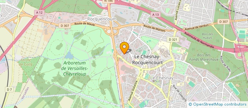 localisation de l'entreprise MONSIEUR PATRICE VAUDELLE  LE CHESNAY-ROCQUENCOURT