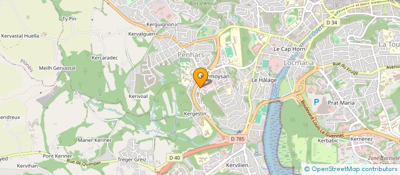localisation de l'entreprise MONSIEUR PATRICE VERGNES à QUIMPER