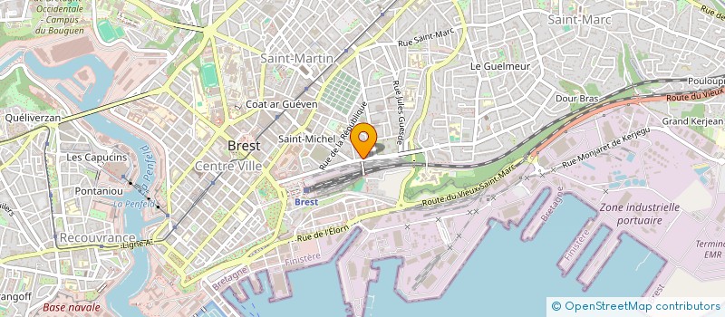 localisation de l'entreprise MONSIEUR PATRICE VERNUSSET à BREST