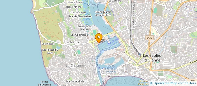 localisation de l'entreprise MONSIEUR PATRICE VERRAT à LES SABLES D'OLONNE