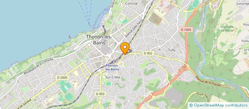 localisation de l'entreprise MONSIEUR PATRICE VESIN à THONON-LES-BAINS