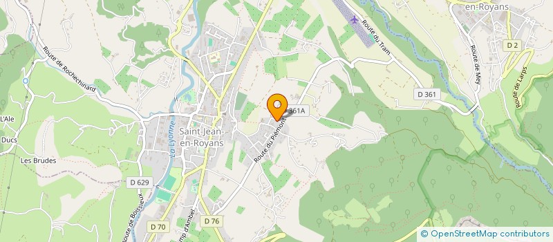 localisation de l'entreprise MONSIEUR PATRICE VIALON  SAINT-JEAN-EN-ROYANS