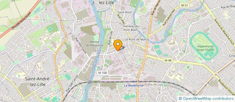 localisation de l'entreprise MONSIEUR PATRICE VIGIER à MARQUETTE-LEZ-LILLE