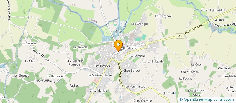 localisation de l'entreprise MONSIEUR PATRICE VITAL à SAINT AULAYE-PUYMANGOU