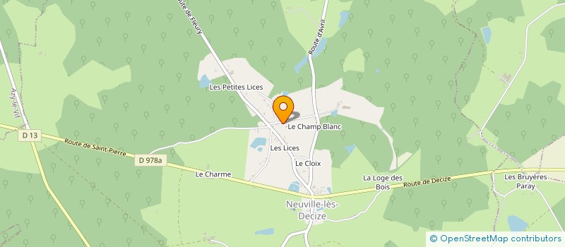 localisation de l'entreprise MONSIEUR PATRICE WALTHER à NEUVILLE-LES-DECIZE