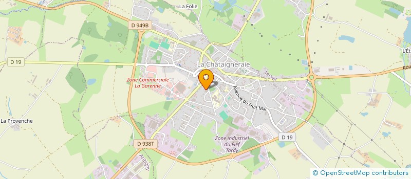 localisation de l'entreprise MONSIEUR PATRICE WICHMANN à LA CHATAIGNERAIE