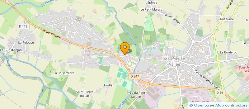 localisation de l'entreprise MONSIEUR PATRICE YABA DIABAZEBI  VERRIERES-EN-ANJOU