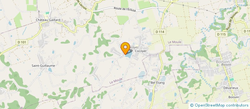 localisation de l'entreprise MONSIEUR PATRICE YANGO  LE MOULE