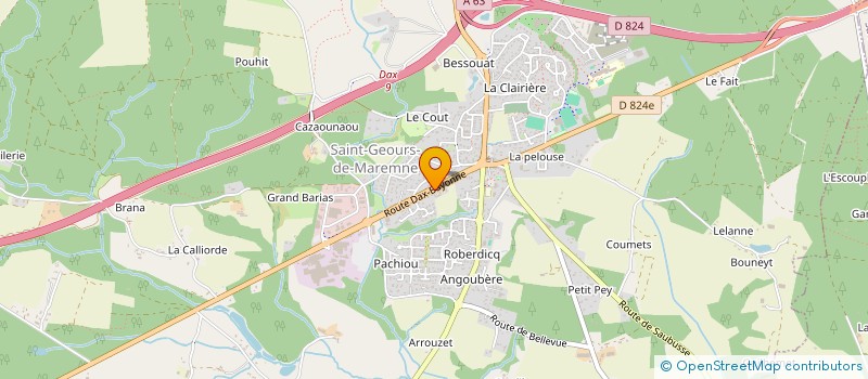 localisation de l'entreprise MONSIEUR PATRICIO DA SILVA  SAINT-GEOURS-DE-MAREMNE