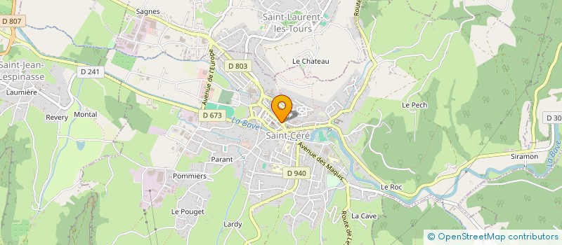 localisation de l'entreprise MONSIEUR PATRICK ADALID  SAINT-CERE