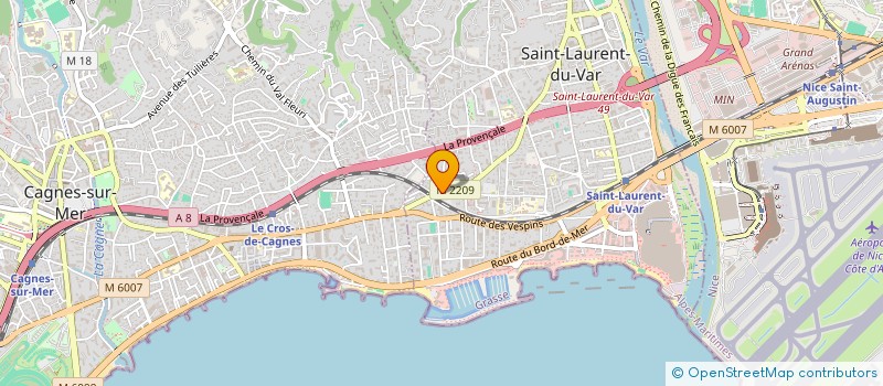 localisation de l'entreprise MONSIEUR PATRICK AGIUS à SAINT-LAURENT-DU-VAR