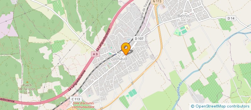 localisation de l'entreprise MONSIEUR PATRICK AGNEL  UCHAUD