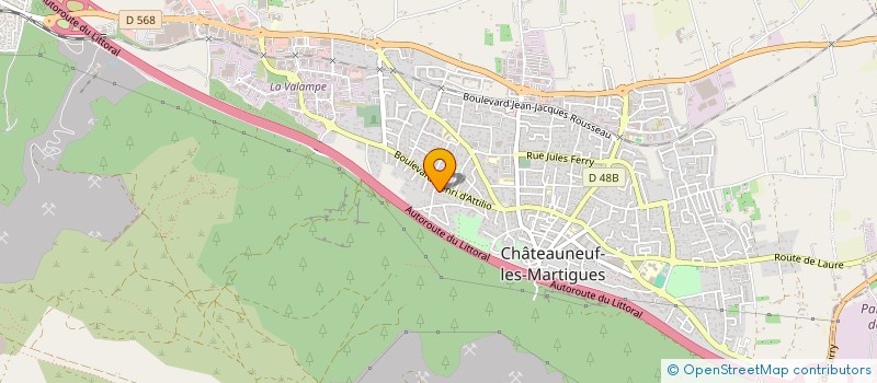 localisation de l'entreprise MONSIEUR PATRICK AGUECCI à CHATEAUNEUF-LES-MARTIGUES