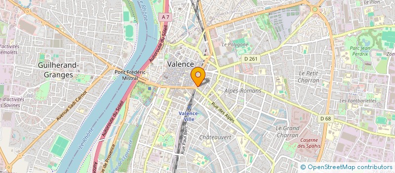 localisation de l'entreprise MONSIEUR PATRICK ALABEATRIX à VALENCE