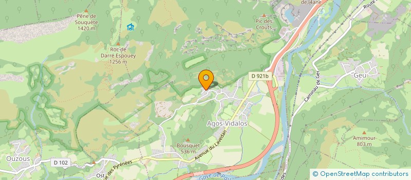 localisation de l'entreprise MONSIEUR PATRICK ALAIME  AGOS-VIDALOS