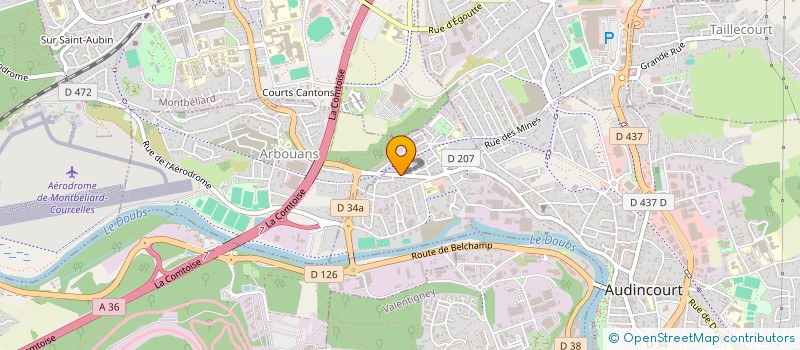 localisation de l'entreprise MONSIEUR PATRICK ALBERTANO  AUDINCOURT