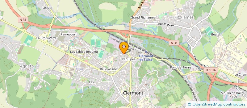 localisation de l'entreprise MONSIEUR PATRICK ALFROID  CLERMONT