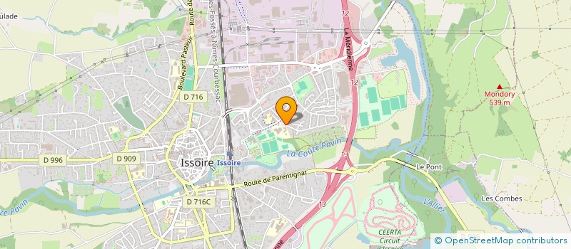 localisation de l'entreprise MONSIEUR PATRICK ALLEMAND  ISSOIRE