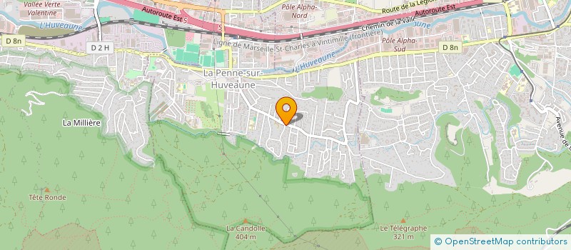 localisation de l'entreprise MONSIEUR PATRICK ALLIO  LA PENNE-SUR-HUVEAUNE