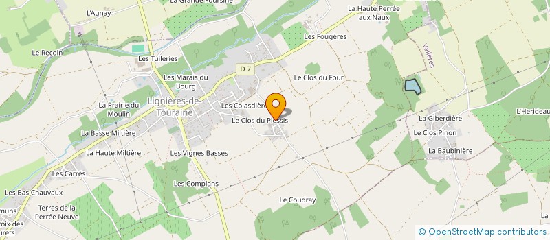 localisation de l'entreprise MONSIEUR PATRICK ALMERAS  LIGNIERES-DE-TOURAINE